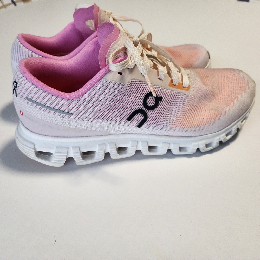 ON Cloud 6 Push SneakerTangerine & Raspberry, Women Size 11 - Picture 2 of 16